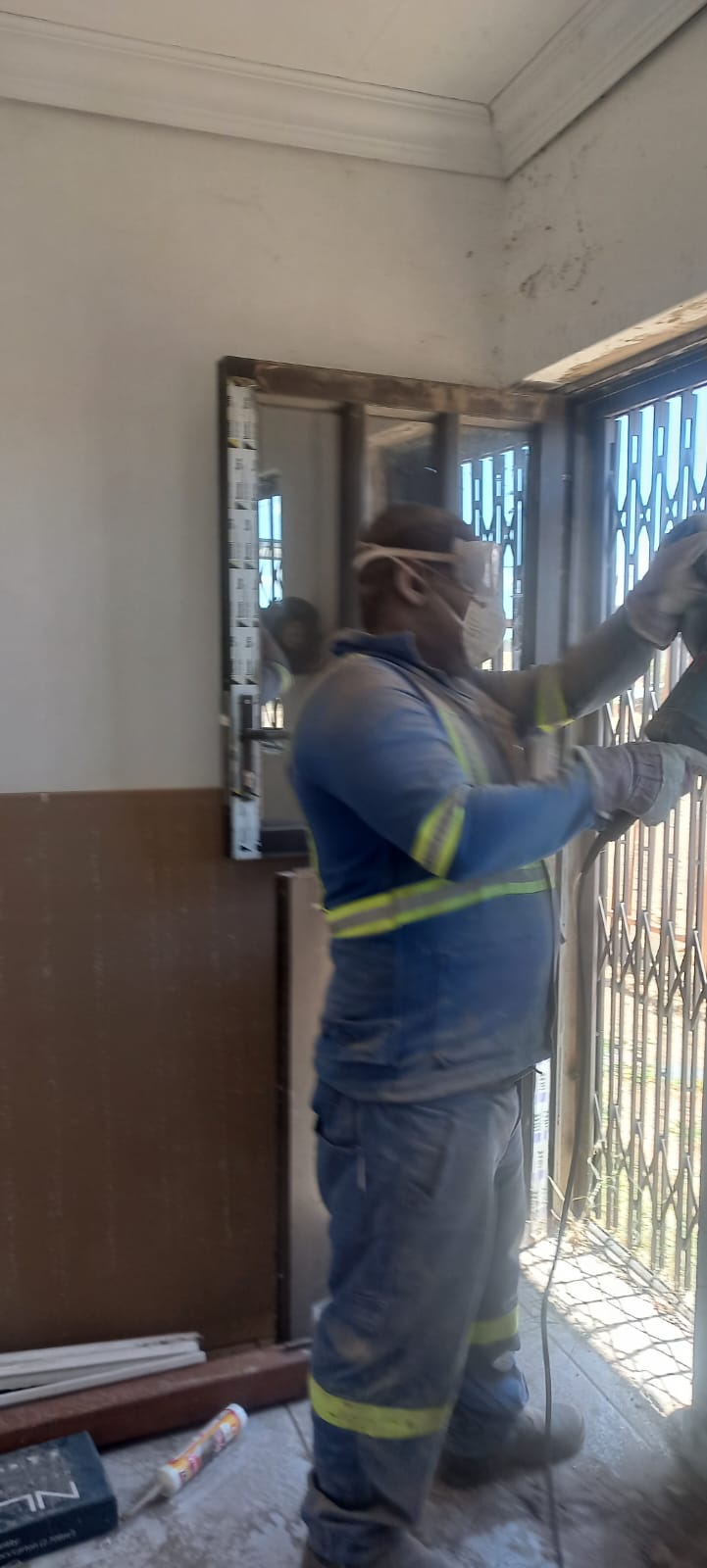 DSD technician carrying out electrical and installation work on-site